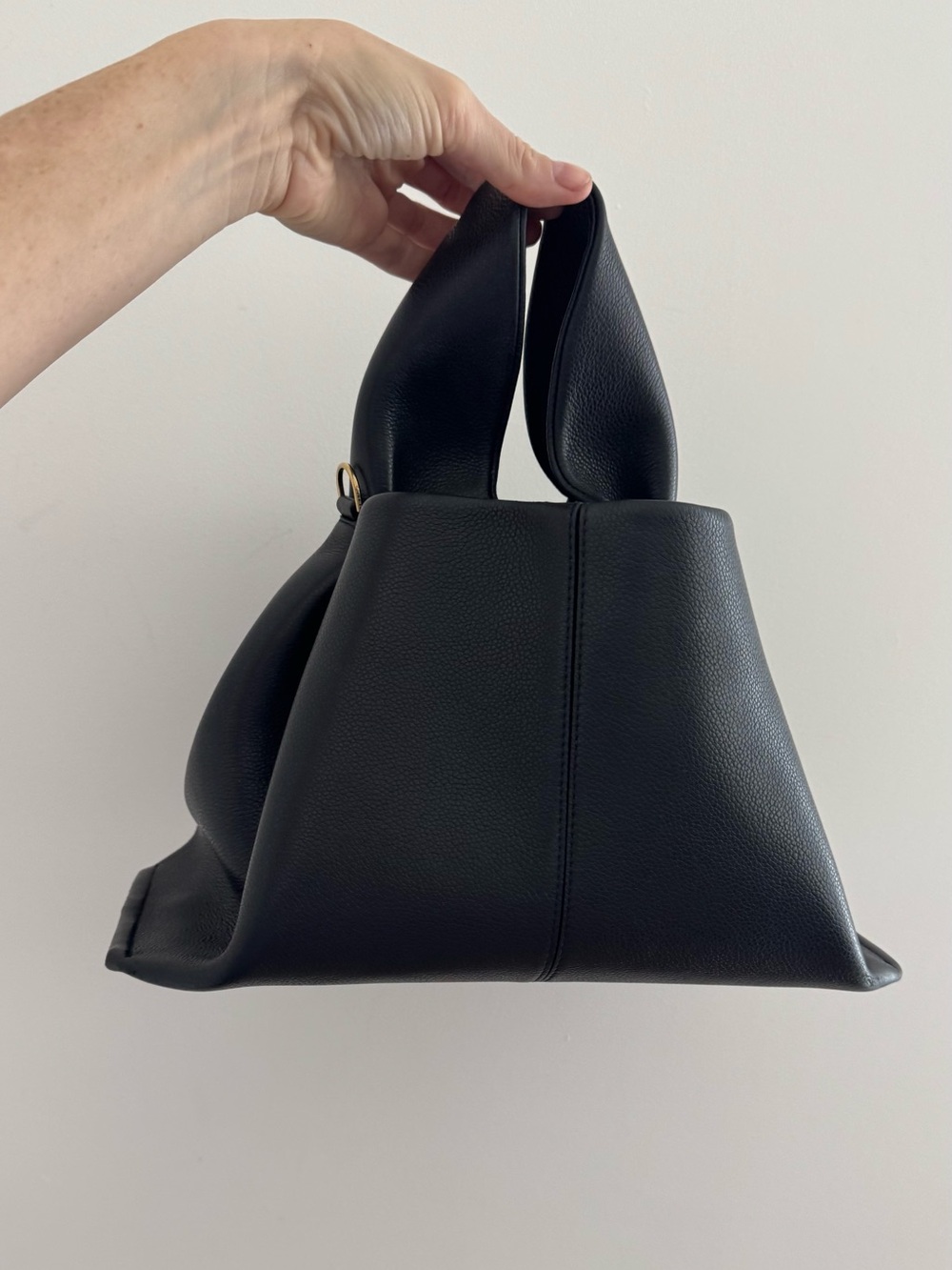 POLENE Numéro Neuf EDITION TEXTURED BLACK bag * no shoulder strap - Picture 9 of 17